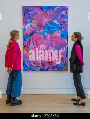 London, Großbritannien. Oktober 2023. Michaela Yearwood-Dan, The Summit of Beauty and Love, 2020 Schätzung: £60.000-80.000 - Vorschau auf Phillips' Frieze Week 20th and 21st Century & Contemporary Art Auctions. Guy Bell/Alamy Live News Stockfoto