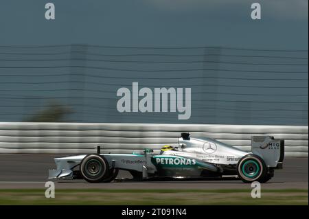 Nico Rosberg (Mercedes AMG Petronas F1 Team) Aktion Formel 1 Grand Prix von Deutschland auf dem Nürburgring, Deutschland am 07.07.2013 Stockfoto