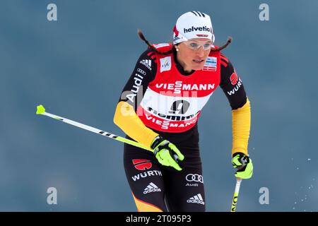 Nicole FESSEL Aktion, Aktion, 1,2 km Frauen Classic Sprint FIS Nordische Ski Weltmeisterschaft in Val di Fiemme, Italien am 21.02.2013 Stockfoto