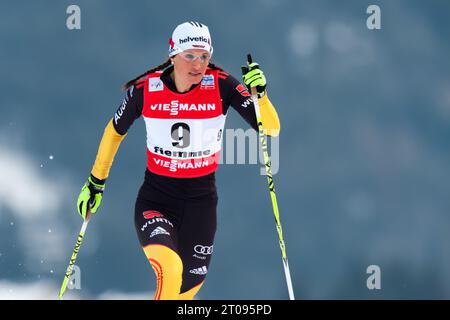 Nicole FESSEL Aktion, Aktion, 1,2 km Frauen Classic Sprint FIS Nordische Ski Weltmeisterschaft in Val di Fiemme, Italien am 21.02.2013 Stockfoto