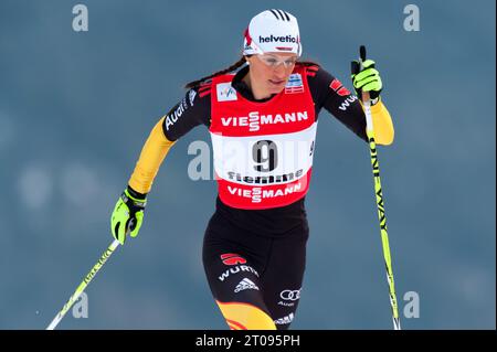 Nicole FESSEL Aktion, Aktion, 1,2 km Frauen Classic Sprint FIS Nordische Ski Weltmeisterschaft in Val di Fiemme, Italien am 21.02.2013 Stockfoto