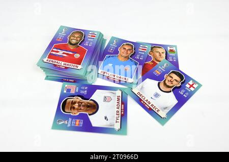 Aufkleber Panini FIFA Fussball-Weltmeisterschaft Katar 2022 Stockfoto