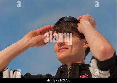 Richard Freitag Privataufnahmen in Val di Fiemme, Italien am 27.02.2013 Stockfoto