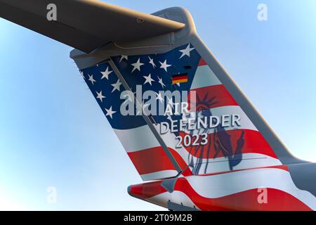 Airbus A400M Atlas bei den NATO Days 2023 in Ostrava, Tschechische Republik Stockfoto