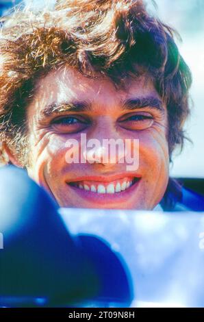 Francois Cevert aus Frankreich, Elf Team Tyrrell, Tyrrell 006, Ford Cosworth, Porträt während der Qualifikation der Formel-1-Weltmeisterschaft 1973, Grand Prix der Vereinigten Staaten, am 6. Oktober 1973 auf dem Watkins Glen Circuit in Watkins Glen, USA - Foto DPPI Stockfoto