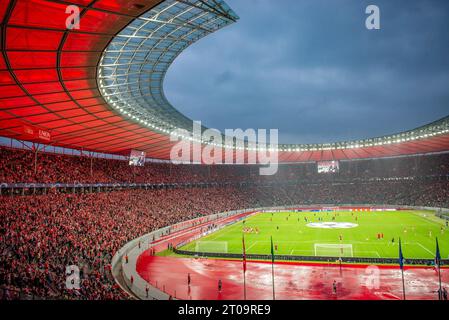 Olympiastadion vor der Spiel UEFA Champions League: 1. FC Union Berlin gegen Sporting Braga, Olympiastadion, Berlin, 03.10.2023 Stockfoto