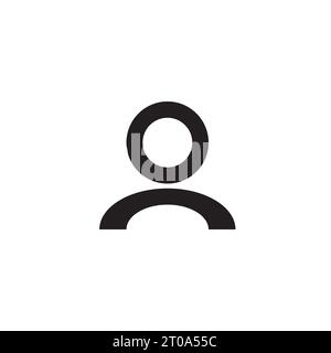 Symbol für Benutzer, Konto, Profil, Avatar Stock Vektor