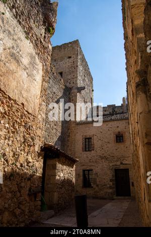 Innenraum del Castillo de Pedraza Stockfoto