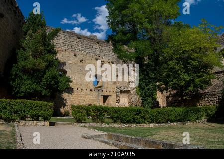 Innenraum del Castillo de Pedraza Stockfoto