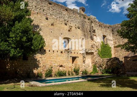 Innenraum del Castillo de Pedraza Stockfoto