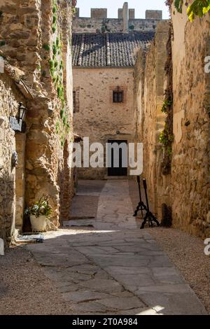 Innenraum del Castillo de Pedraza Stockfoto