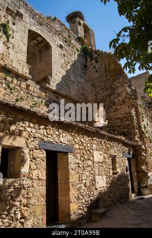 Innenraum del Castillo de Pedraza Stockfoto