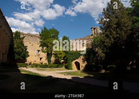 Innenraum del Castillo de Pedraza Stockfoto