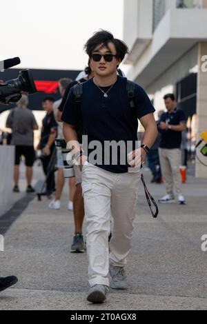 Doha, Katar. Oktober 2023.YUKI TSUNODA (JPN) AlphaTauri. AHMAD AL-SHEHAB/ Alamy Live News Stockfoto