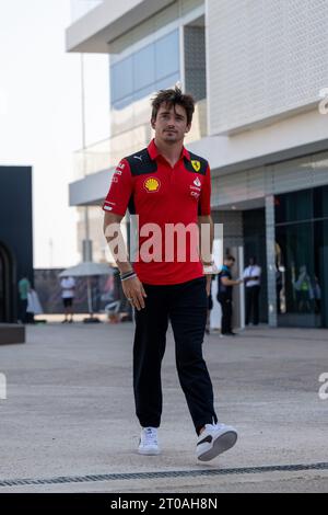 Doha, Katar. Oktober 2023. CHARLES LECLERC (MCO) FERRARI. AHMAD AL-SHEHAB/ Alamy Live News Stockfoto