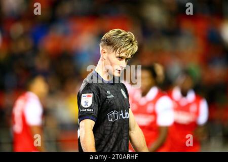 AESSEAL New York Stadium, Rotherham, England - 4. Oktober 2023 Sam Bell (20) von Bristol City - während des Spiels Rotherham gegen Bristol City, Sky Bet Championship, 2023/24, AESSEAL New York Stadium, Rotherham, England - 4. Oktober 2023 Credit: Arthur Haigh/WhiteRosePhotos/Alamy Live News Stockfoto