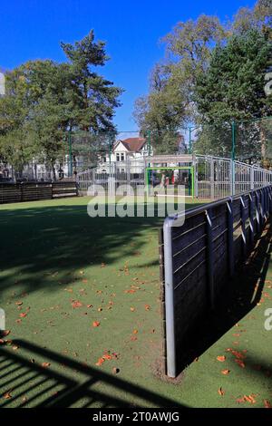 Zweckgebautes Community Fünfseitenfußballfeld, Victoria Park, Cardiff. Vom Oktober 2023. Stockfoto