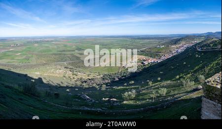 Die Alcazaba de Reina befindet sich in Extremadura Spanien Stockfoto