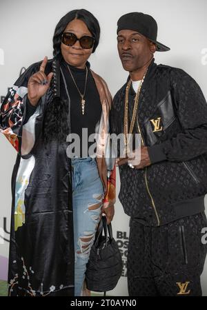 Atlanta, Usa. Oktober 2023. Rakim kommt am 3. Oktober 2023 bei den BET Hip Hop Awards im Cobb Energy Performing Arts Center in Atlanta, GA. (Foto: Mike Ware/SIPA USA) Credit: SIPA USA/Alamy Live News Stockfoto