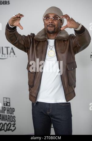 Atlanta, Usa. Oktober 2023. Chingy kommt am 3. Oktober 2023 zu den BET Hip Hop Awards im Cobb Energy Performing Arts Center in Atlanta, GA. (Foto: Mike Ware/SIPA USA) Credit: SIPA USA/Alamy Live News Stockfoto