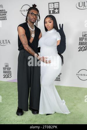 Atlanta, Usa. Oktober 2023. LightskinKeisha kommt am 3. Oktober 2023 bei den BET Hip Hop Awards im Cobb Energy Performing Arts Center in Atlanta, GA. (Foto: Mike Ware/SIPA USA) Credit: SIPA USA/Alamy Live News Stockfoto