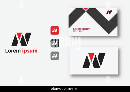 N, AN, NA, NV, VN, NAV, NVA, Initialen Buchstaben Logo, Monogramm Logo, Letter Mark Logo Design Stock Vektor