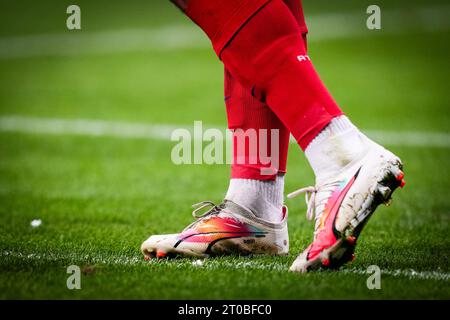 Madrid, Spanien. Oktober 2023. Madrid - Antoine Griezmann von Atletico Madrid während der zweiten Etappe der Gruppenphase der UEFA Champions League zwischen Atletico Madrid und Feyenoord im Estadio Metropolitano am 4. Oktober 2023 in Madrid. Credit: Box to Box Pictures/Alamy Live News Stockfoto