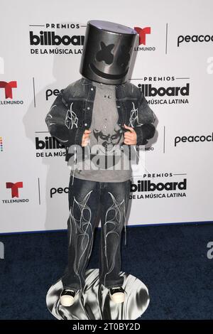 Coral Gables, FL, USA. Oktober 2023. Marshmello bei den Billboard Latin Music Awards 2023 im Wasco Center in Coral Gables, Florida am 5. Oktober 2023. Quelle: Mpi04/Media Punch/Alamy Live News Stockfoto