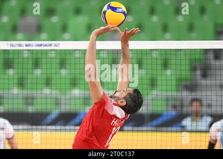 Hossam Abdalla (Ägypten). Volleyball-Weltmeisterschaft 2022. Stockfoto