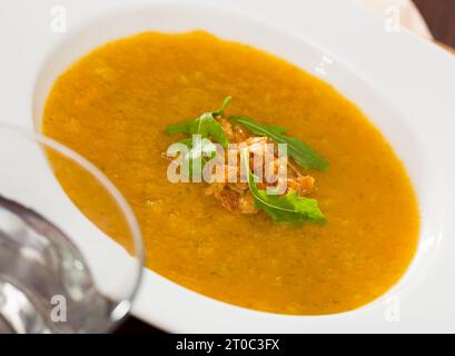 Suppe pürieren Stockfoto