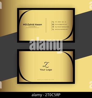 Design Von Visitenkartenvorlagen Kreatives Business Design Einfaches Design Stock Vektor