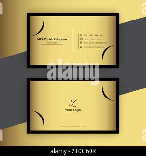 Design Von Visitenkartenvorlagen Kreatives Business Design Einfaches Design Stock Vektor