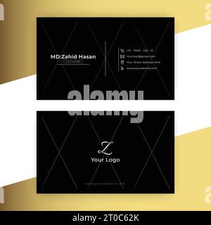 Design Von Visitenkartenvorlagen Kreatives Business Design Einfaches Design Stock Vektor