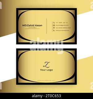 Design Von Visitenkartenvorlagen Kreatives Business Design Einfaches Design Stock Vektor