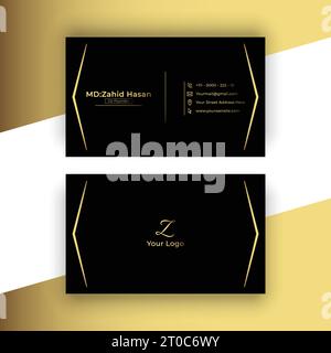 Design Von Visitenkartenvorlagen Kreatives Business Design Einfaches Design Stock Vektor