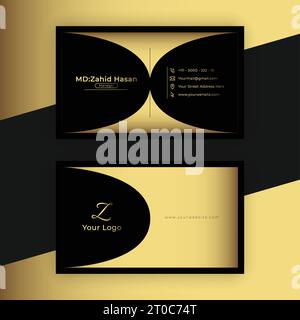 Design Von Visitenkartenvorlagen Kreatives Business Design Einfaches Design Stock Vektor
