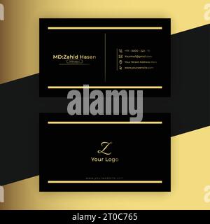 Design Von Visitenkartenvorlagen Kreatives Business Design Einfaches Design Stock Vektor