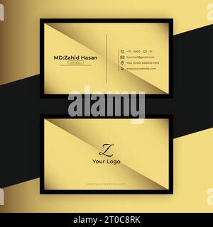 Design Von Visitenkartenvorlagen Kreatives Business Design Einfaches Design Stock Vektor