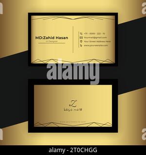 Design Von Visitenkartenvorlagen Kreatives Business Design Einfaches Design Stock Vektor