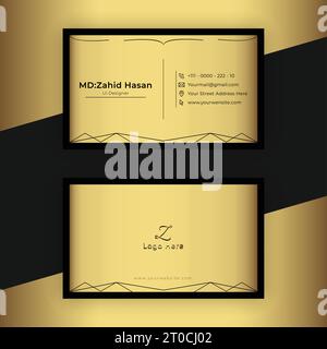 Design Von Visitenkartenvorlagen Kreatives Business Design Einfaches Design Stock Vektor