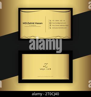 Design Von Visitenkartenvorlagen Kreatives Business Design Einfaches Design Stock Vektor