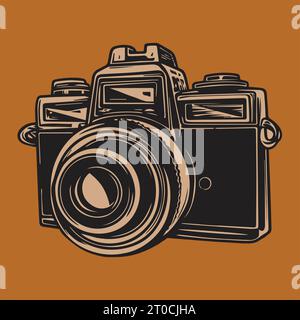 Vektorlogo der Fotokamera. Stock Vektor