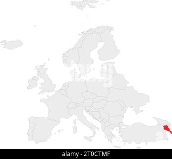 Lageplan der REPUBLIK ARMENIEN, EUROPA Stock Vektor