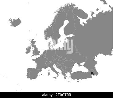 Lageplan der REPUBLIK ARMENIEN, EUROPA Stock Vektor