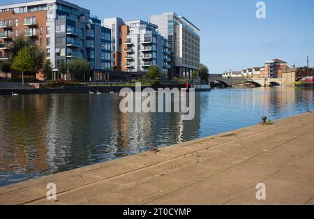 Schmalboot-Schwalbenschwanz auf dem Fluss Nene in Peterborough Stockfoto