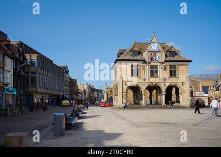 Das Guildhall-Gebäude am Cathedral Square, Peterborough Stockfoto