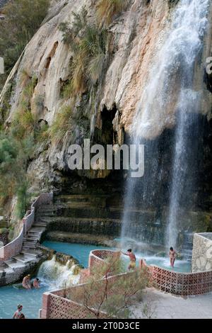 Heiße Quellen in Jordanien Stockfoto