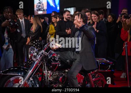 London, Großbritannien. Oktober 2023. Nick Moran nimmt an der Headline Gala der Bikeriders während des 67. BFI London Film Festival in der Royal Festival Hall Teil. (Foto: Loredana Sangiuliano/SOPA Images/SIPA USA) Credit: SIPA USA/Alamy Live News Stockfoto