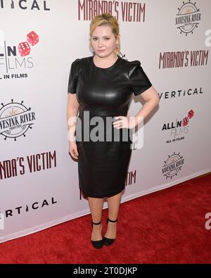 Westwood, Kalifornien, USA. Oktober 2023. Abigail Breslin. Los Angeles Premiere von Mirandas Opfer im Regency Bruin Theatre. Foto Copyright: XBillyxBennight/AdMediax/MediaPunchx Credit: Imago/Alamy Live News Stockfoto