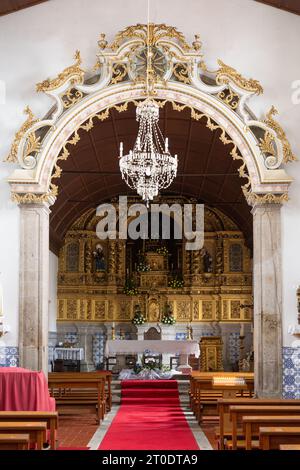 Kirche Santiago de Castelo de Neiva an der portugiesischen Küstenstraße des Jakobsweges, Castelo do Neiva, Portugal Stockfoto